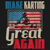 Make Karting Great Again Go Kart Racing Racer Karting Women's Hoodie thumb 2