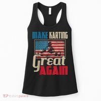 Make Karting Great Again Go Kart Racing Racer Karting Women's Tank Top thumb 0