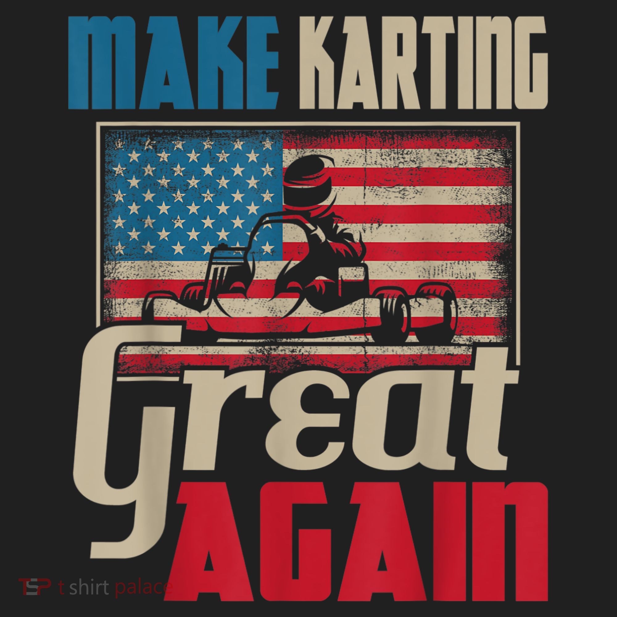 Make Karting Great Again Go Kart Racing Racer Karting Golf Towel
