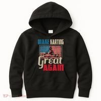 Make Karting Great Again Go Kart Racing Racer Karting Kids Hoodie thumb 0