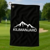 Mt. Kilimanjaro Graphic Golf Towel thumb 1