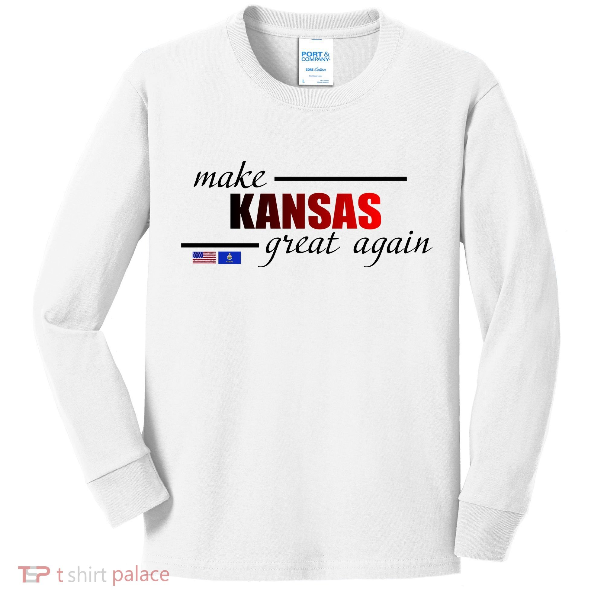 Make Kansas Great Again Kids Long Sleeve Shirt