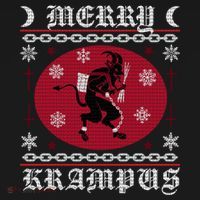 Merry Krampus Goth Christmas Ugly Sweater Krampus Xmas Great Gift Women's Hoodie thumb 2