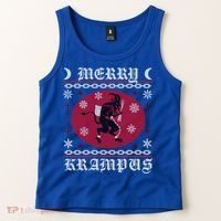 Merry Krampus Goth Christmas Ugly Sweater Krampus Xmas Great Gift Tank Top thumb 2