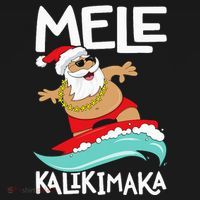 Mele Kalikimaka Hawaiian Christmas Hawaii Surfing Santa Women's Hoodie thumb 2