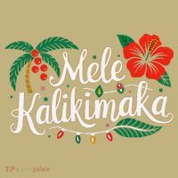 Mele Kalikimaka Hibiscus Palm Waikiki Big Island Christmas T-Shirt thumb 7