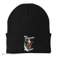 Mele Kalikimaka Hawaiian Christmas Surfing Santa Gift Beanie thumb 0