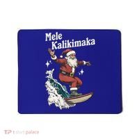Mele Kalikimaka Hawaiian Christmas Surfing Santa Gift Mousepad thumb 0