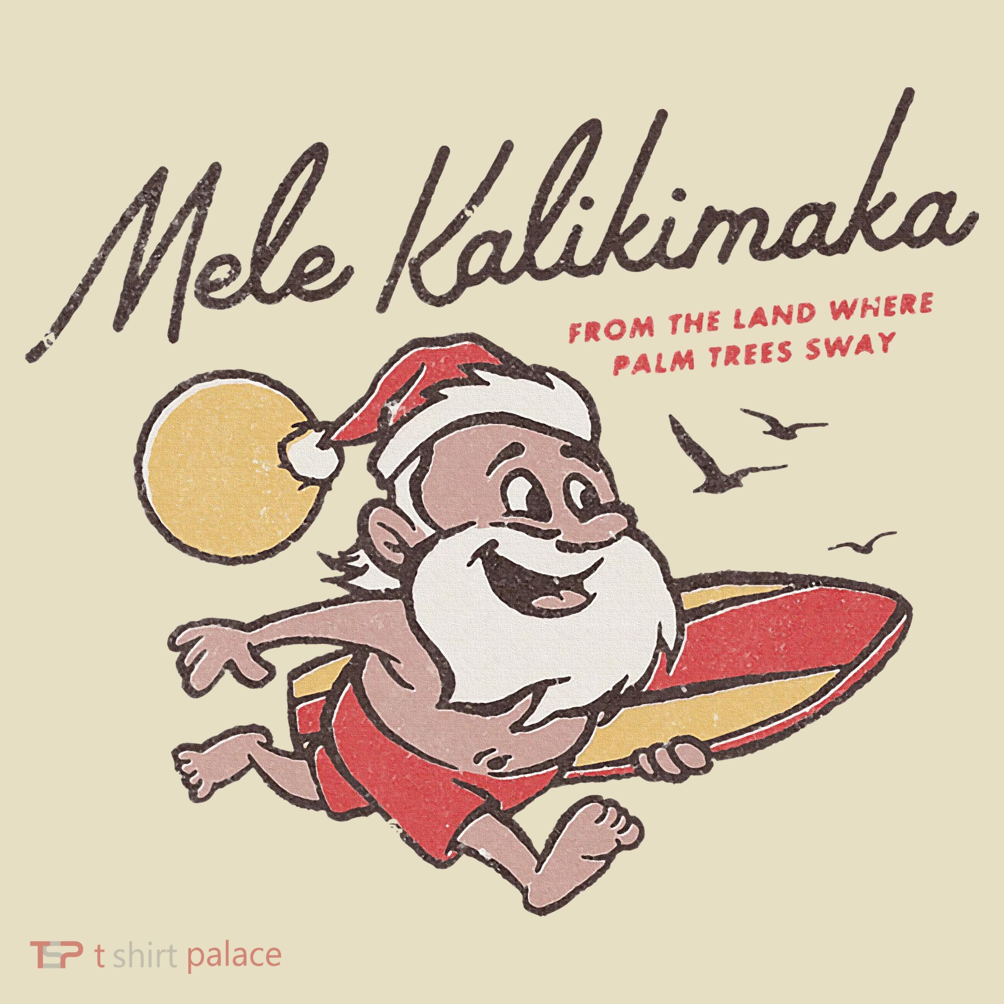 Mele Kalikimaka Hawaiian Christmas Mele Kalikimaka Comfort Colors Boxy T-Shirt