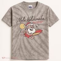 Mele Kalikimaka Hawaiian Christmas Mele Kalikimaka Kids Tie-Dye T-Shirt thumb 0