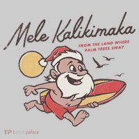 Mele Kalikimaka Hawaiian Christmas Mele Kalikimaka Kids Tie-Dye T-Shirt thumb 3
