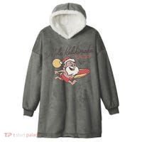 Mele Kalikimaka Hawaiian Christmas Mele Kalikimaka Hooded Wearable Blanket thumb 0