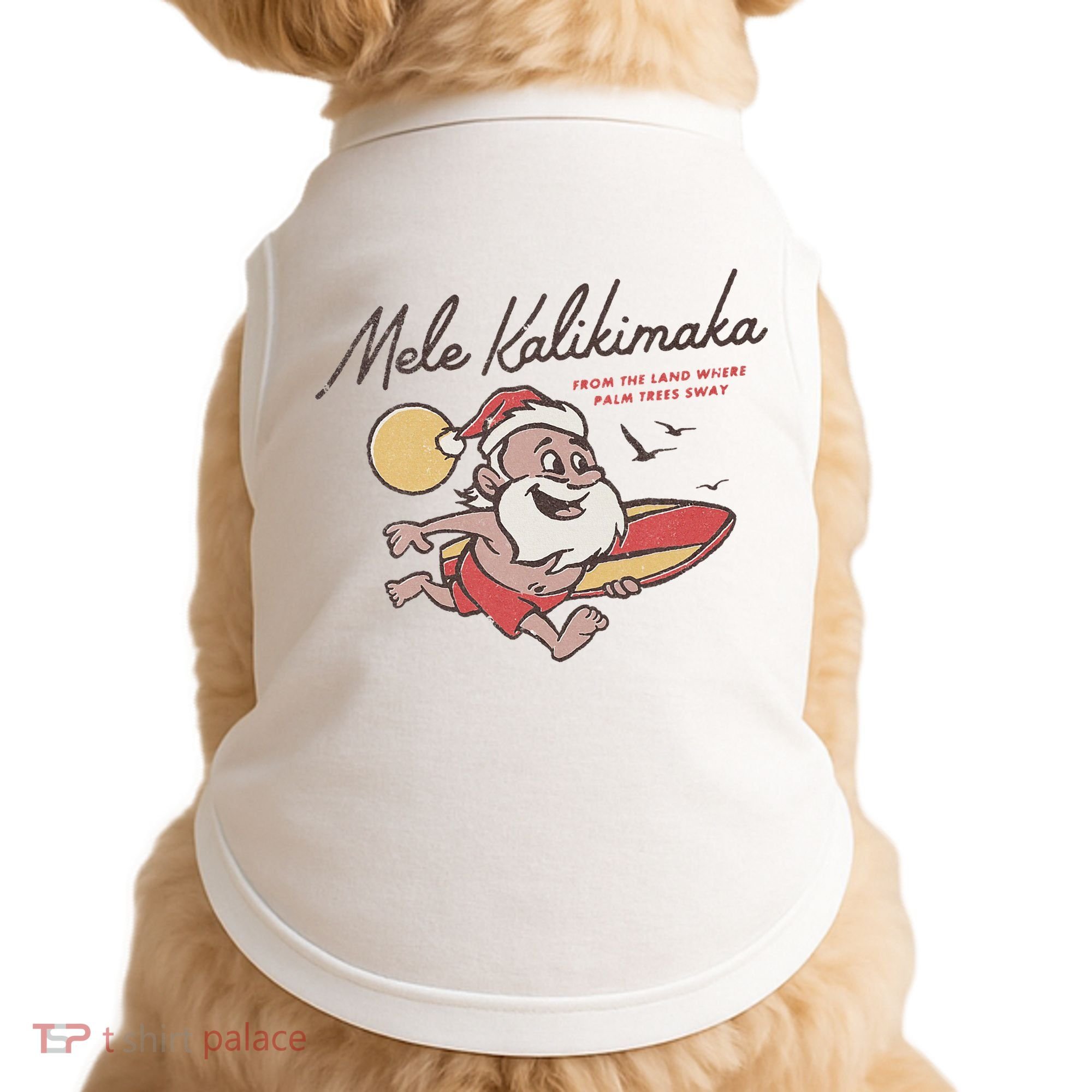 Mele Kalikimaka Hawaiian Christmas Mele Kalikimaka Doggie Tank