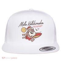 Mele Kalikimaka Hawaiian Christmas Mele Kalikimaka Flat Bill Trucker Hat thumb 0