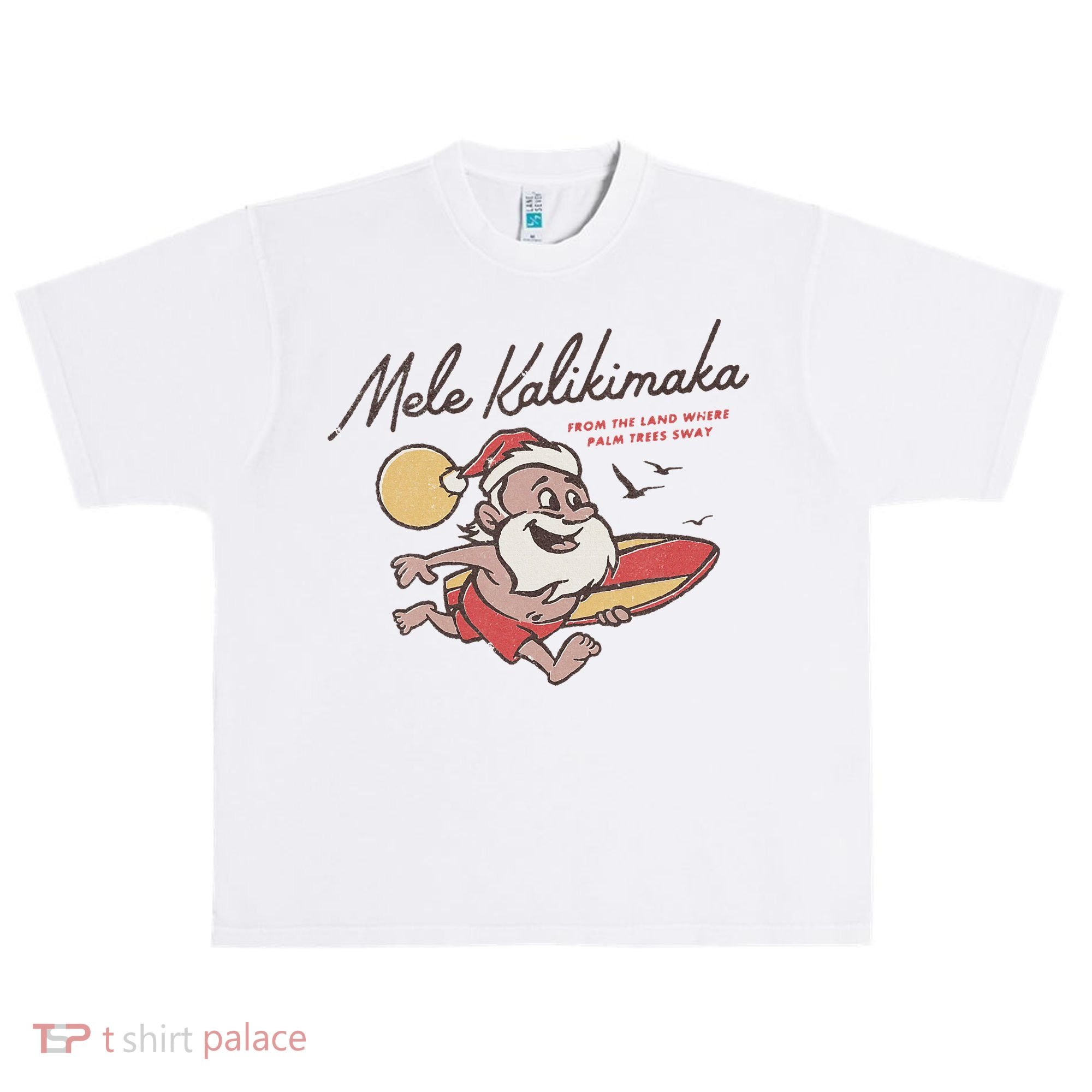 Mele Kalikimaka Hawaiian Christmas Mele Kalikimaka Urban Oversized Heavyweight T-Shirt