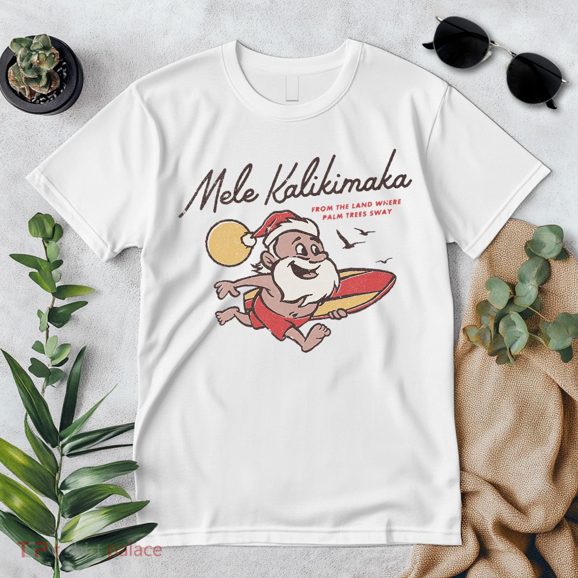 Mele Kalikimaka Hawaiian Christmas Mele Kalikimaka Premium T-Shirt