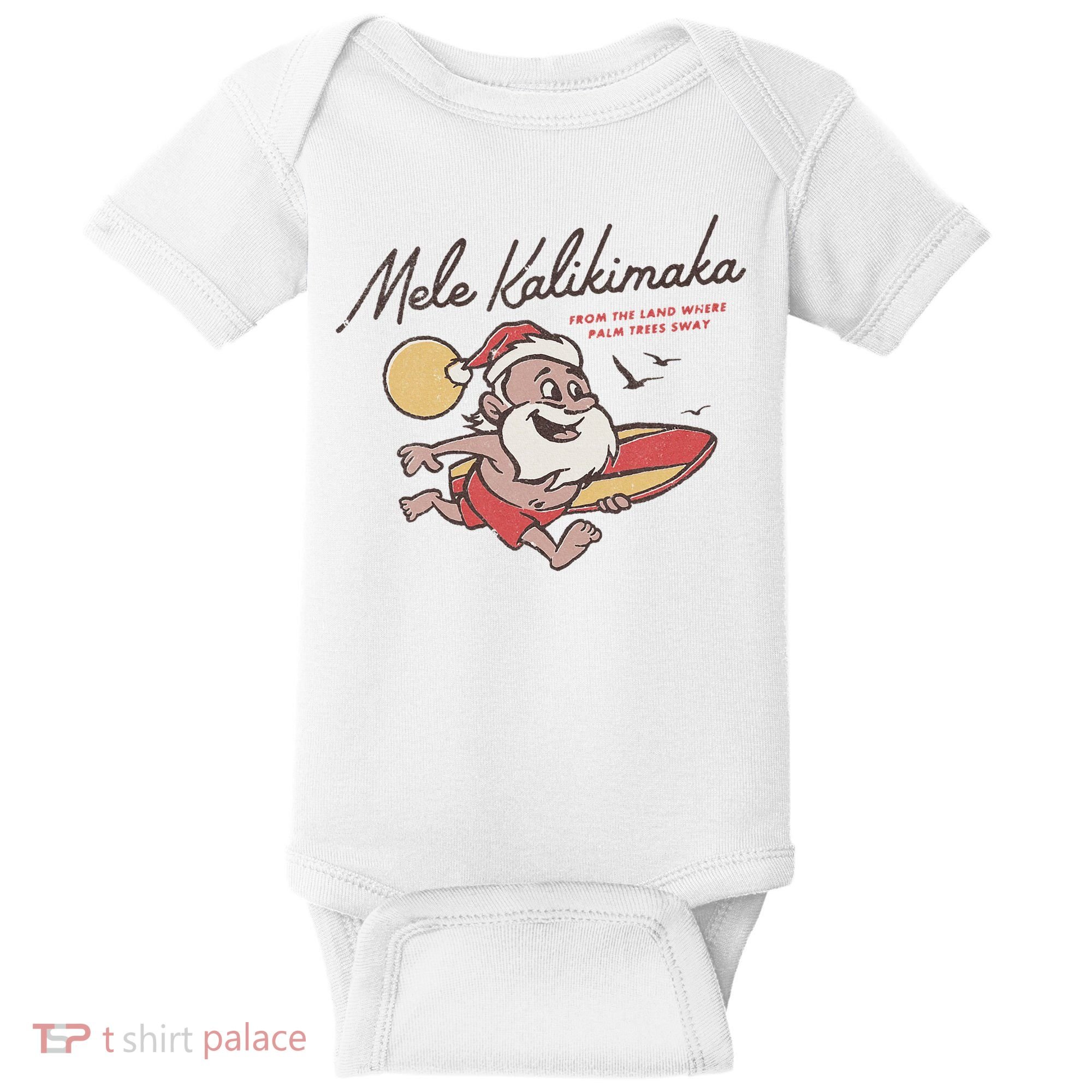 Mele Kalikimaka Hawaiian Christmas Mele Kalikimaka Baby Bodysuit