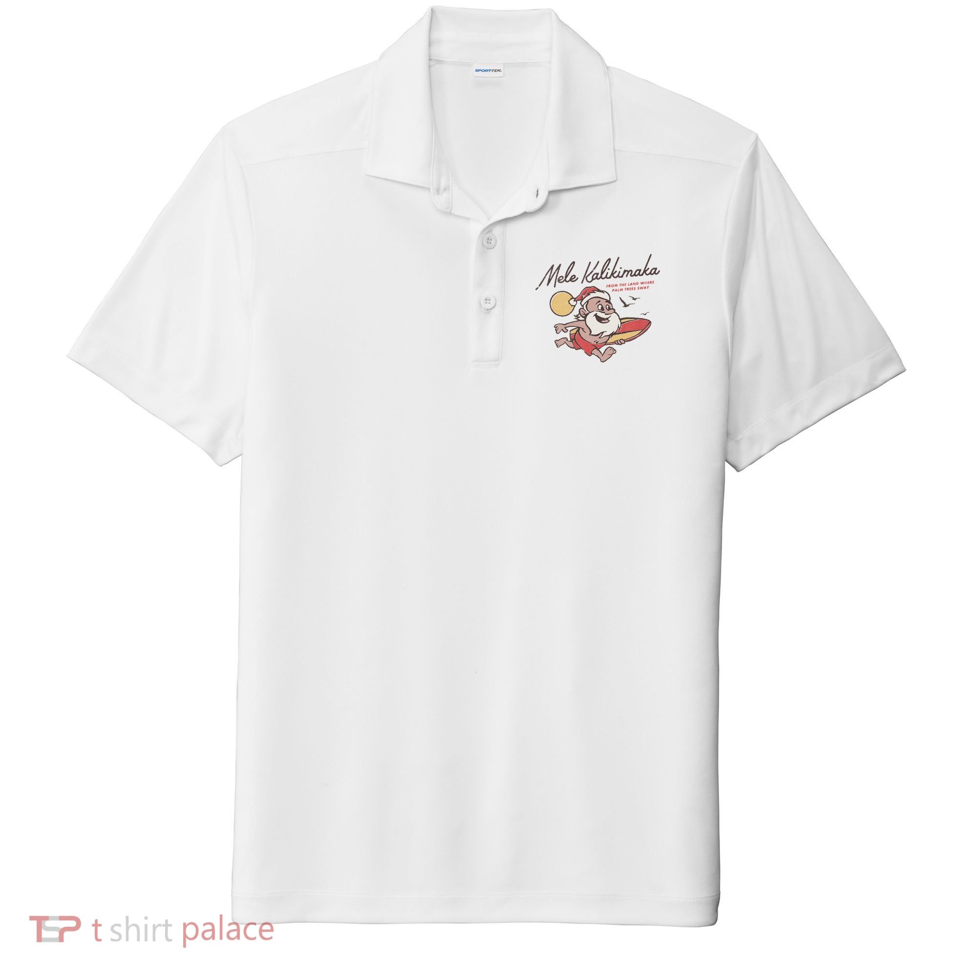 Mele Kalikimaka Hawaiian Christmas Mele Kalikimaka Sport-Tek Posi-UV Pro Polo
