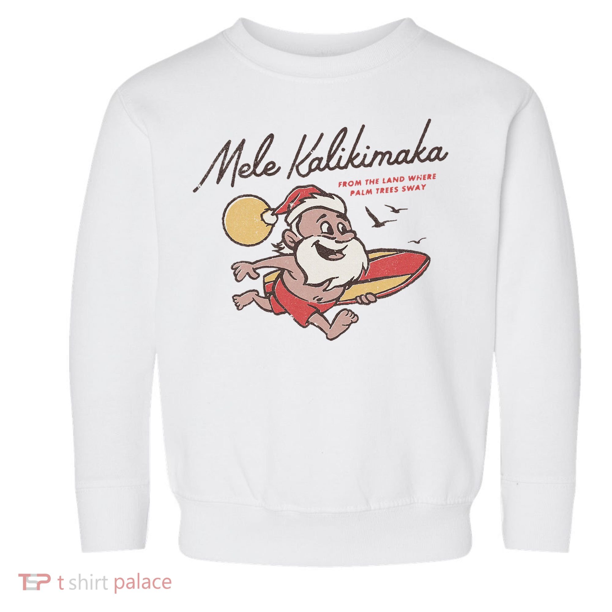 Mele Kalikimaka Hawaiian Christmas Mele Kalikimaka Toddler Sweatshirt