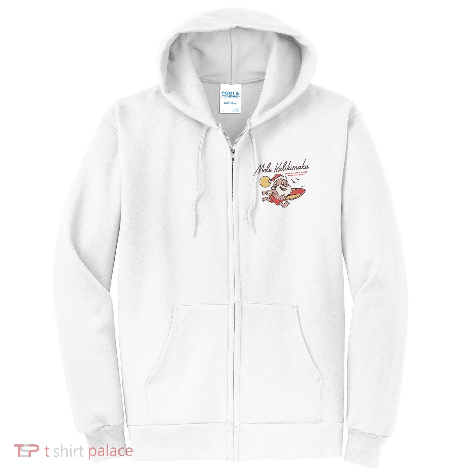Mele Kalikimaka Hawaiian Christmas Mele Kalikimaka Full Zip Hoodie