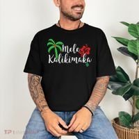 Mele Kalikimaka Hawaiian Merry Christmas Comfort Colors T-Shirt thumb 3