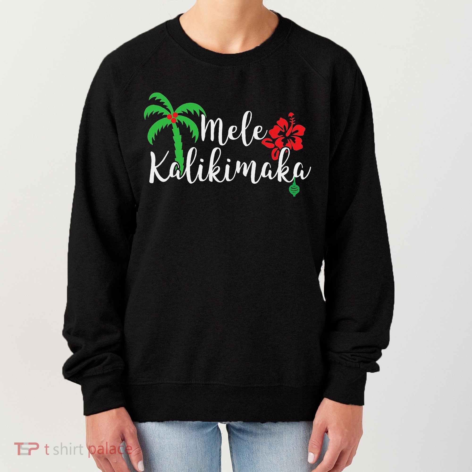 Mele Kalikimaka Hawaiian Merry Christmas Women's Sweatshirt