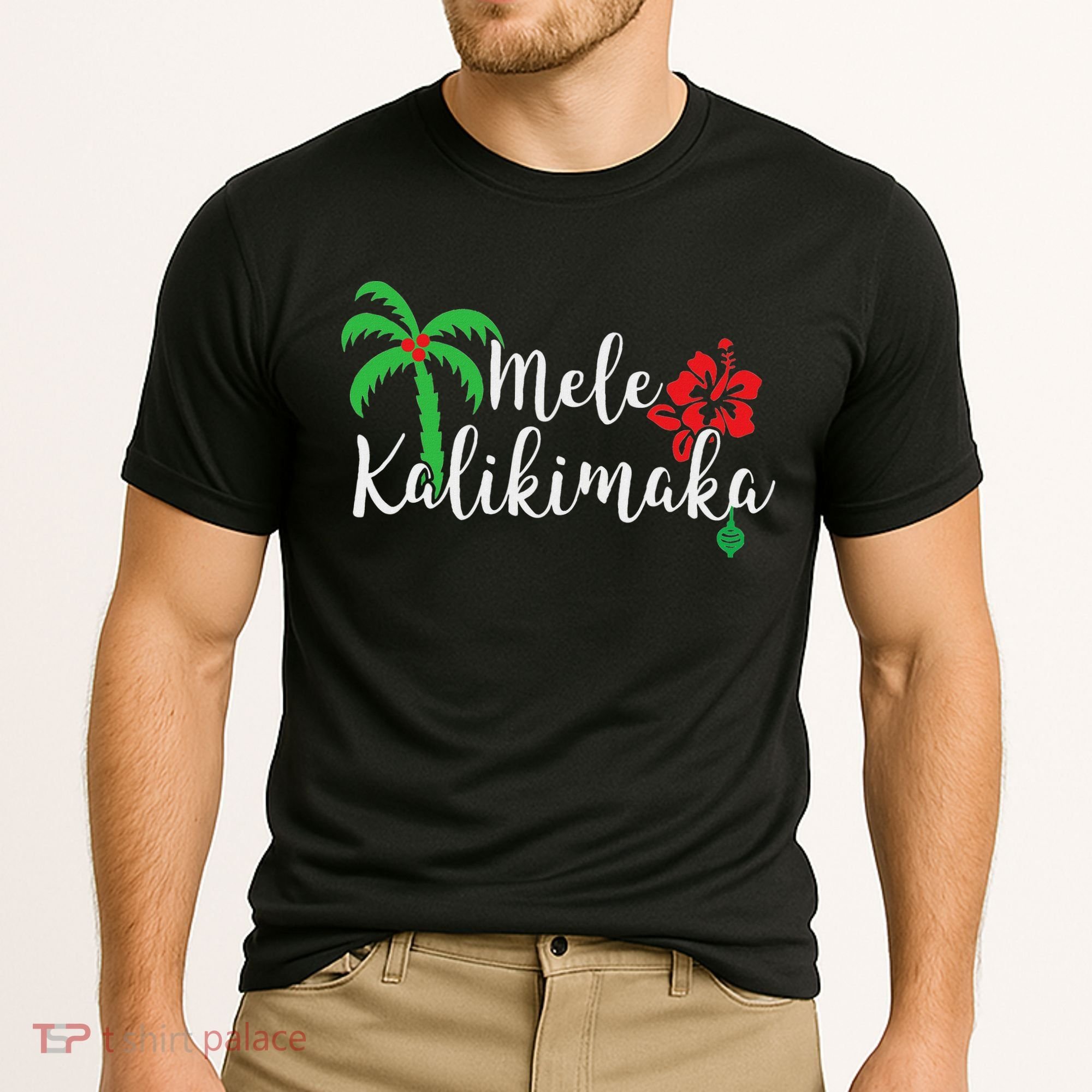 Mele Kalikimaka Hawaiian Merry Christmas Cooling Performance Crew T-Shirt