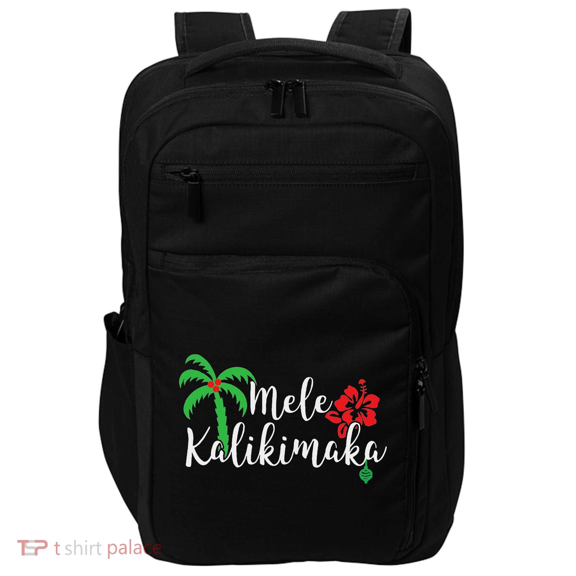 Mele Kalikimaka Hawaiian Merry Christmas Impact Tech Backpack