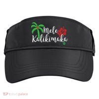 Mele Kalikimaka Hawaiian Merry Christmas Adult Drive Performance Visor thumb 0