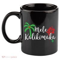 Mele Kalikimaka Hawaiian Merry Christmas 11oz C Handle Ceramic Mug thumb 2