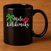 Mele Kalikimaka Hawaiian Merry Christmas 11oz C Handle Ceramic Mug thumb 3