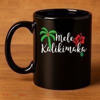 Mele Kalikimaka Hawaiian Merry Christmas 11oz C Handle Ceramic Mug thumb 4