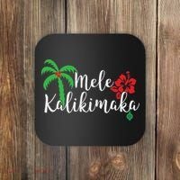 Mele Kalikimaka Hawaiian Merry Christmas Coaster thumb 0