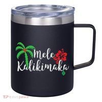 Mele Kalikimaka Hawaiian Merry Christmas 12oz Stainless Steel Coffee Mug thumb 0