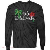 Mele Kalikimaka Hawaiian Merry Christmas Tie-Dye Long Sleeve Shirt thumb 0