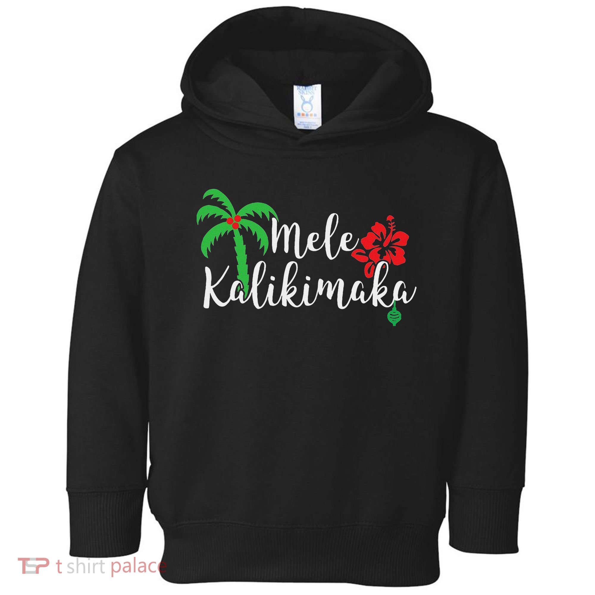 Mele Kalikimaka Hawaiian Merry Christmas Toddler Hoodie