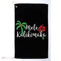 Mele Kalikimaka Hawaiian Merry Christmas Golf Towel thumb 0