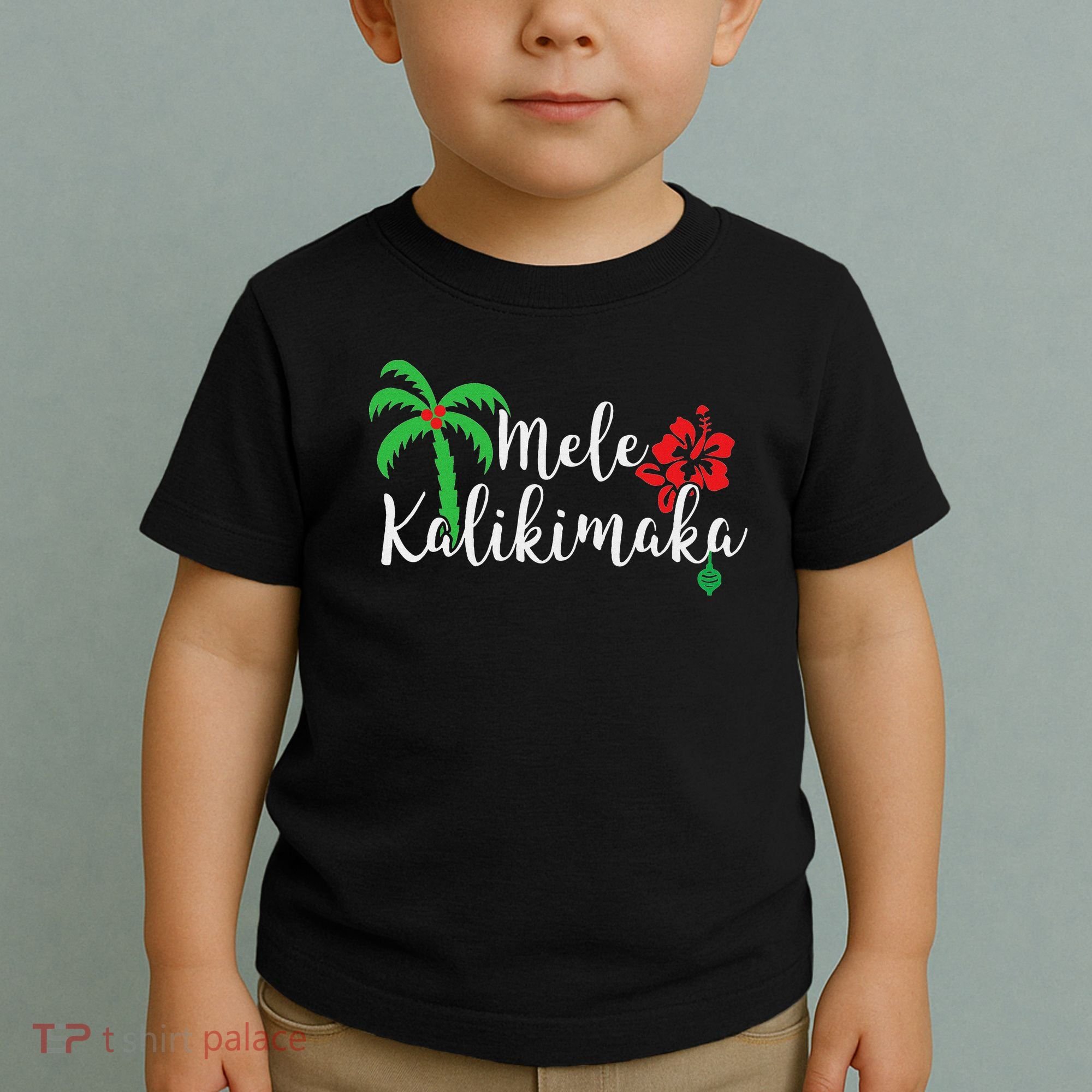 Mele Kalikimaka Hawaiian Merry Christmas Toddler T-Shirt