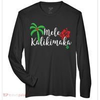 Mele Kalikimaka Hawaiian Merry Christmas Zone Performance Long-Sleeve T-Shirt thumb 0