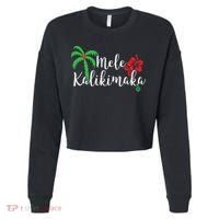 Mele Kalikimaka Hawaiian Merry Christmas Cropped Pullover Crew thumb 0