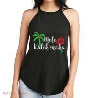 Mele Kalikimaka Hawaiian Merry Christmas Women's Perfect Tri Rocker Tank thumb 2