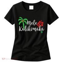 Mele Kalikimaka Hawaiian Merry Christmas Women's T-Shirt thumb 0
