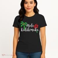 Mele Kalikimaka Hawaiian Merry Christmas Women's T-Shirt thumb 4