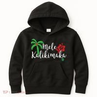 Mele Kalikimaka Hawaiian Merry Christmas Kids Hoodie thumb 0