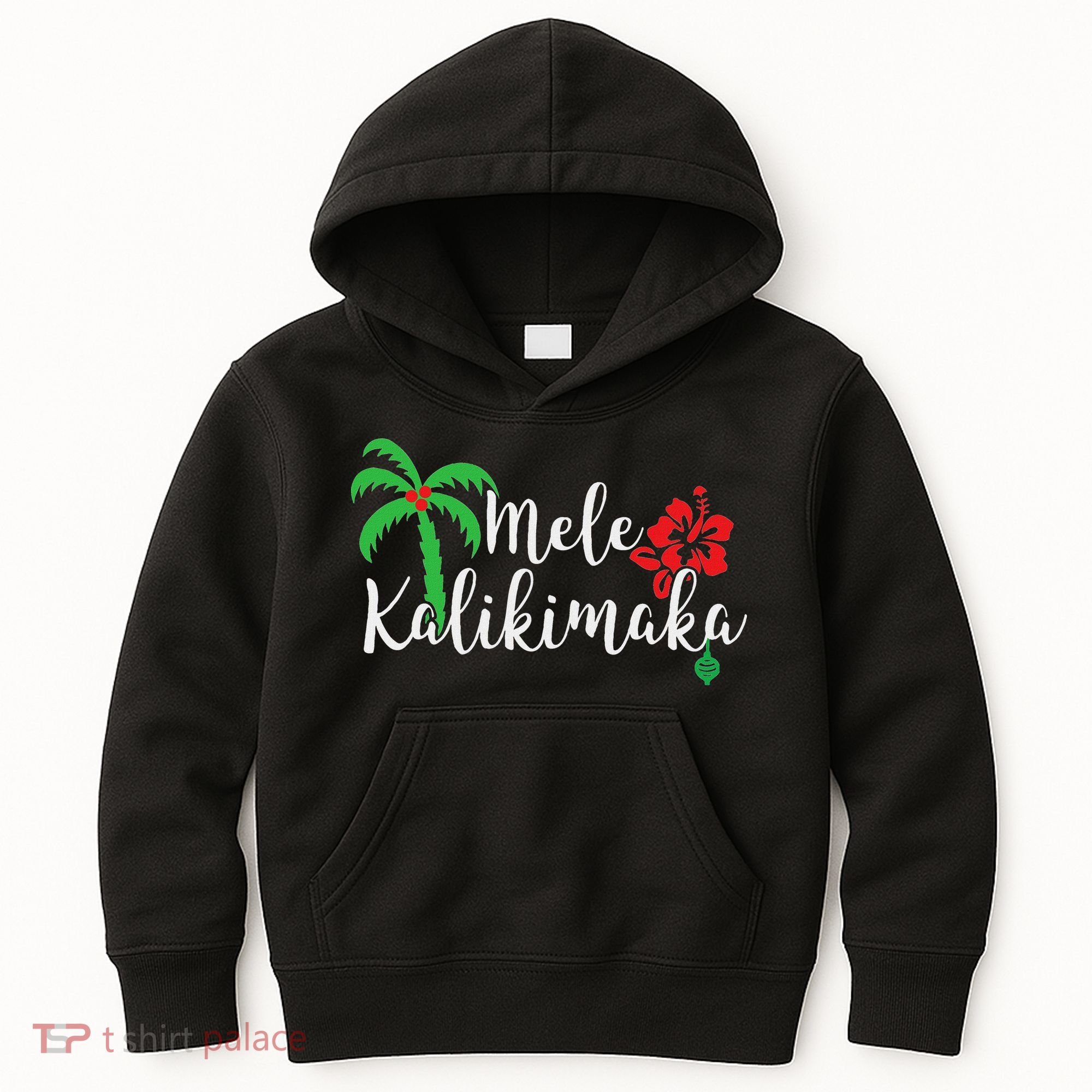 Mele Kalikimaka Hawaiian Merry Christmas Kids Hoodie