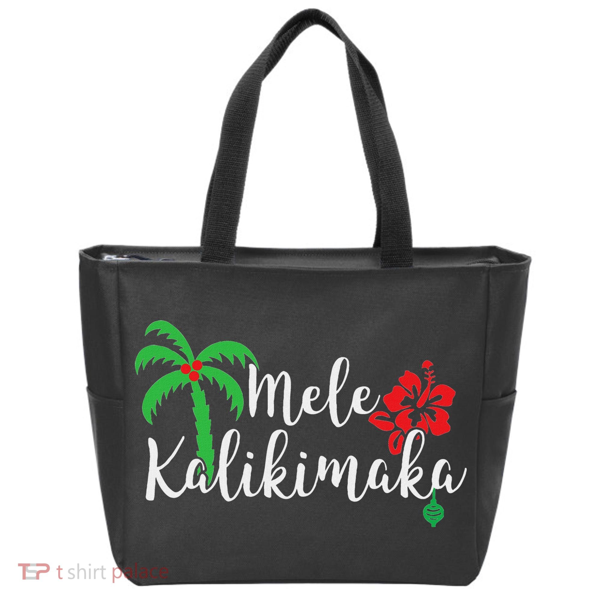 Mele Kalikimaka Hawaiian Merry Christmas Tote Bag
