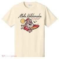 Mele Kalikimaka Hawaii Christmas Surfing Santa T-Shirt thumb 0