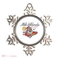 Mele Kalikimaka Hawaii Christmas Surfing Santa Ornament thumb 0
