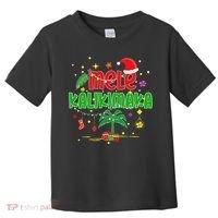 Mele Kalikimaka Hawaiian Christmas Palm Tree Lights Xmas  Toddler T-Shirt thumb 0