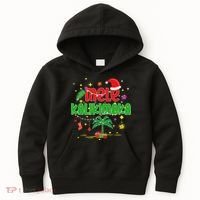 Mele Kalikimaka Hawaiian Christmas Palm Tree Lights Xmas  Kids Hoodie thumb 0